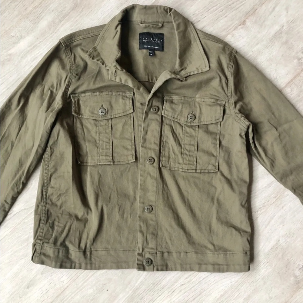 Sanctuary Green Button Down Light Jacket!!! - image 2